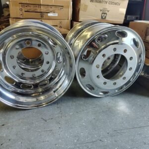 22" reconditioned Pete ovals Milled to 22" 7 wheels total  Includes a spare 4 outers polished